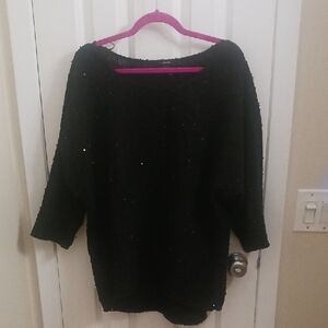 Alfani Off-the-Shoulder Black Sweater